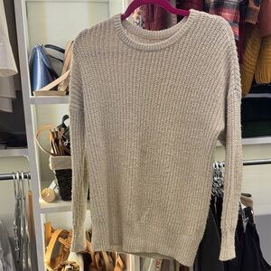 Abercrombie & Fitch Light Tan Crew Neck Sweater